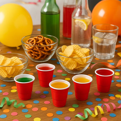 Red Drinking Shot Glasses for Serving Shots