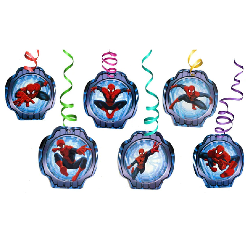 Spiderman Swirl Decoration - 12PC