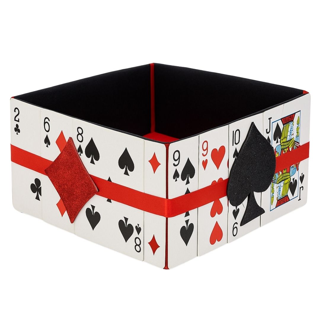 Card Party Boot Bowl or Table Decor Centepriece -  Size - 10 inches - 1PC