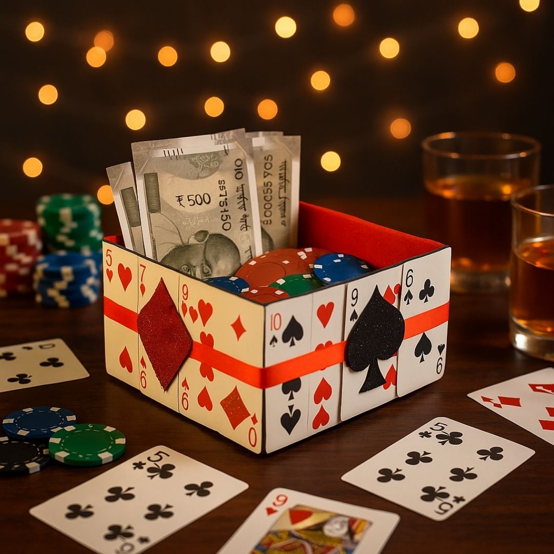 Card Party Boot Bowl or Table Decor Centepriece -  Size - 10 inches - 1PC