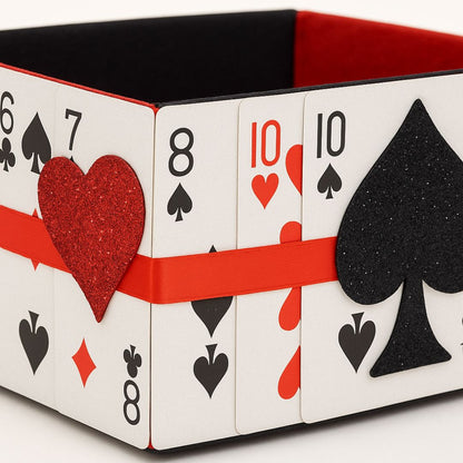 Card Party Boot Bowl or Table Decor Centepriece -  Size - 10 inches - 1PC