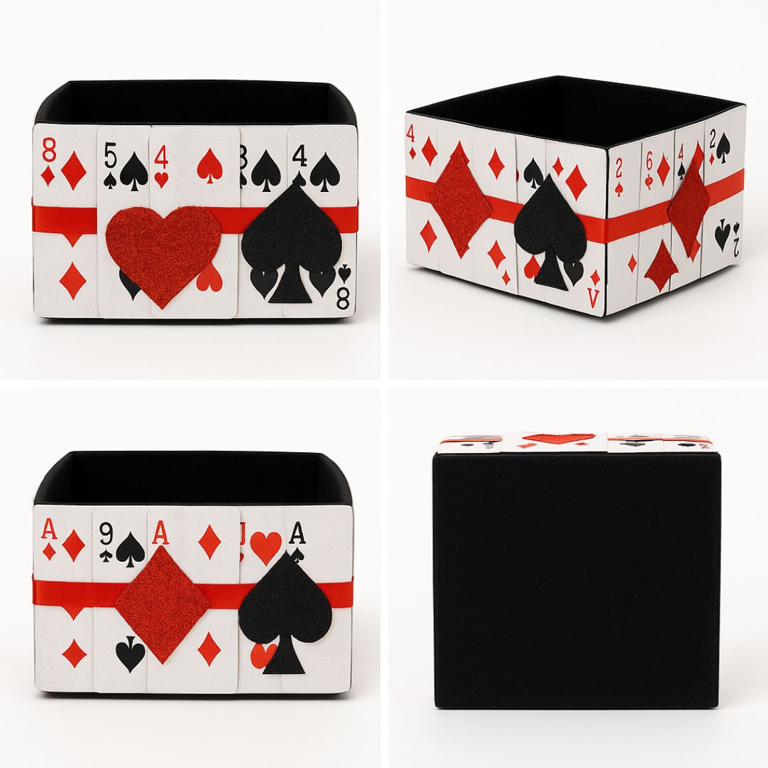 Card Party Boot Bowl or Table Decor Centepriece -  Size - 10 inches - 1PC