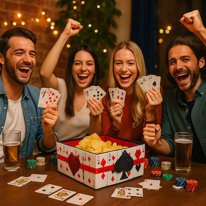 Card Party Boot Bowl or Table Decor Centepriece -  Size - 10 inches - 1PC