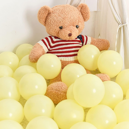 10" Macaron Yellow Balloon- 50PC