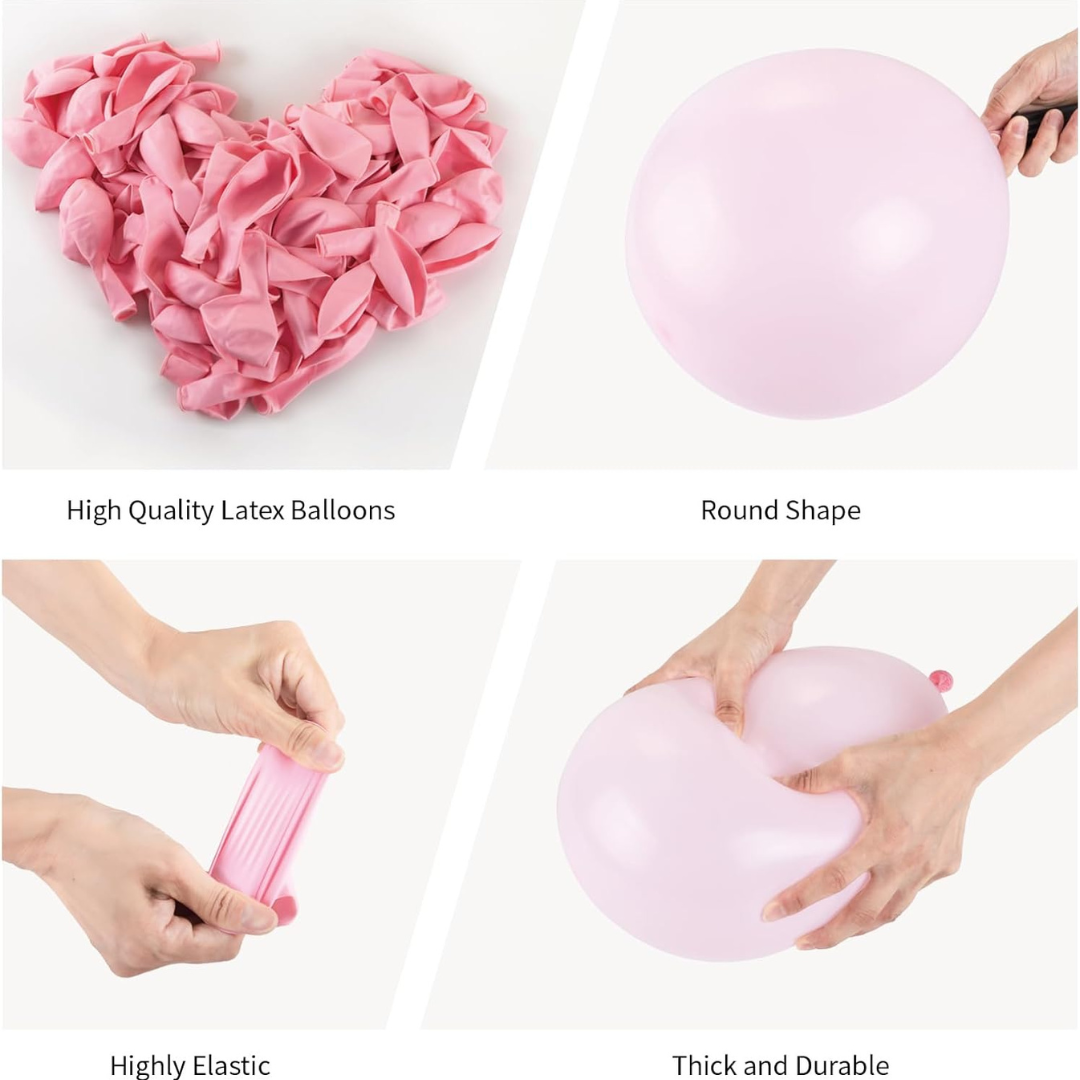 10" Macaron Light Pink Balloon- 50 PC