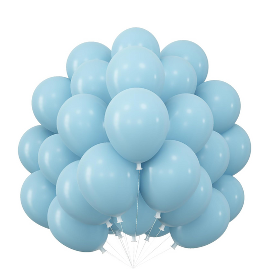 10" Macaron Blue Balloon- 50PC