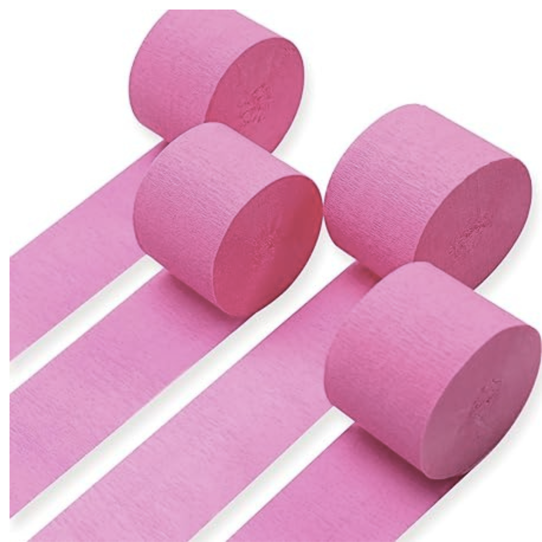 Crepe Streamers Light Pink - 4PC