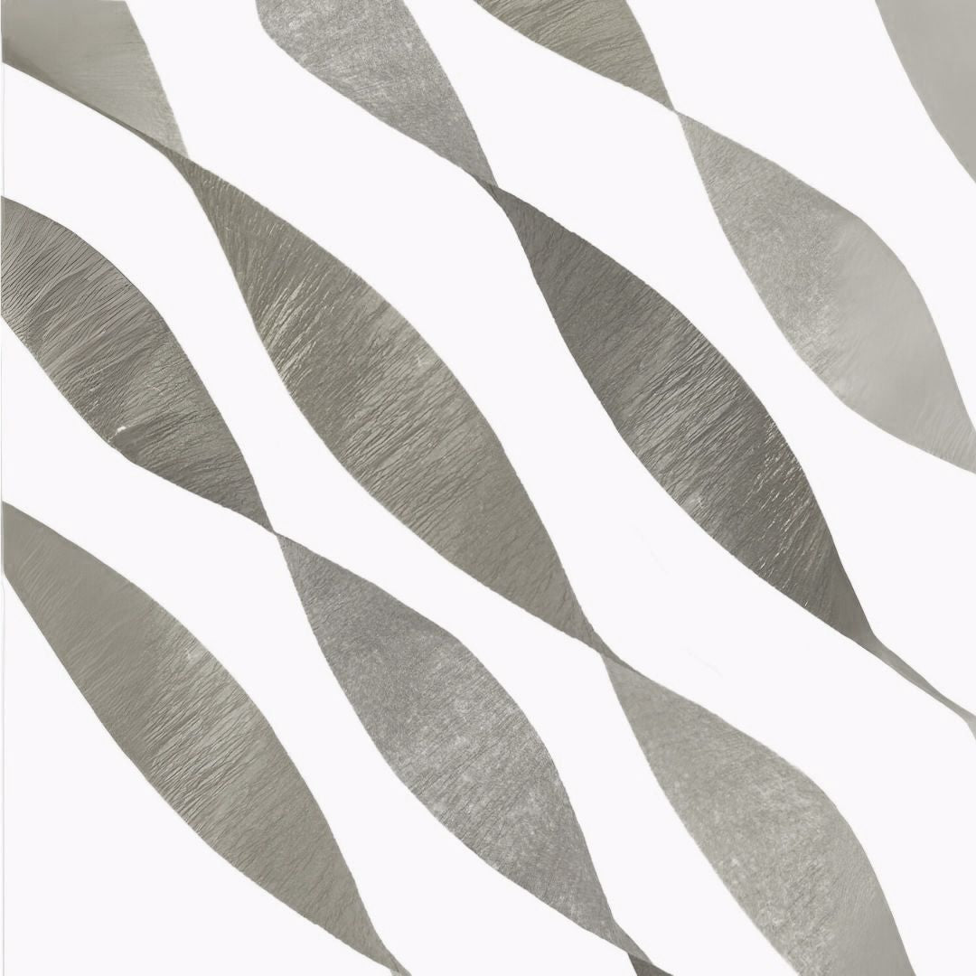Crepe Streamers Silver - 4PC
