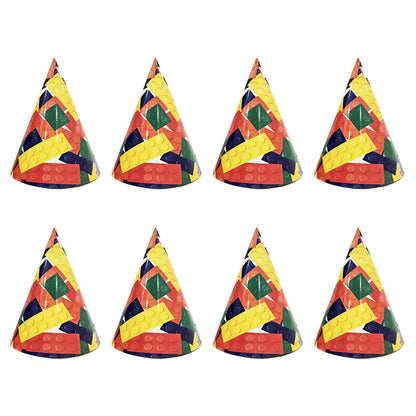 Lego Party Theme Hats - 8PC
