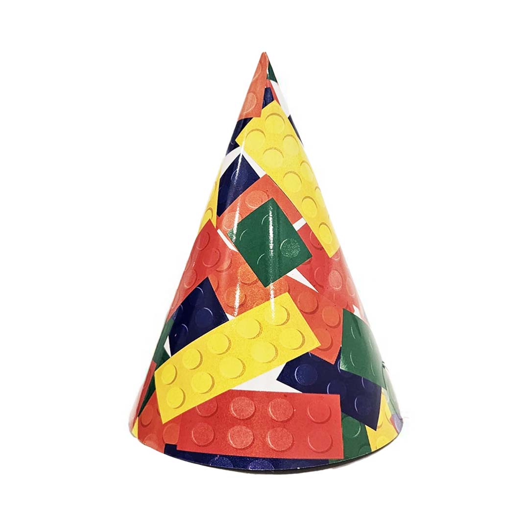 Lego Party Theme Hats - 8PC