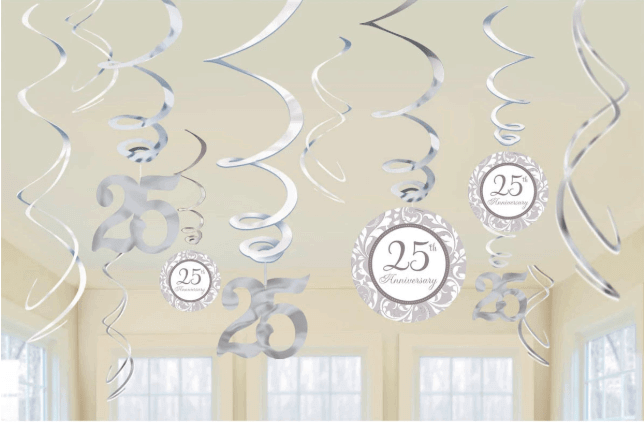 25th Anniversary Swirl Decoration