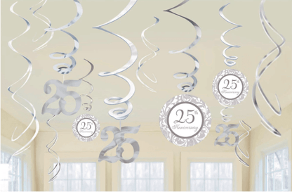 25th Anniversary Swirl Decoration