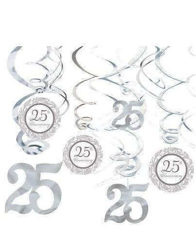 25th Anniversary Swirl Decoration