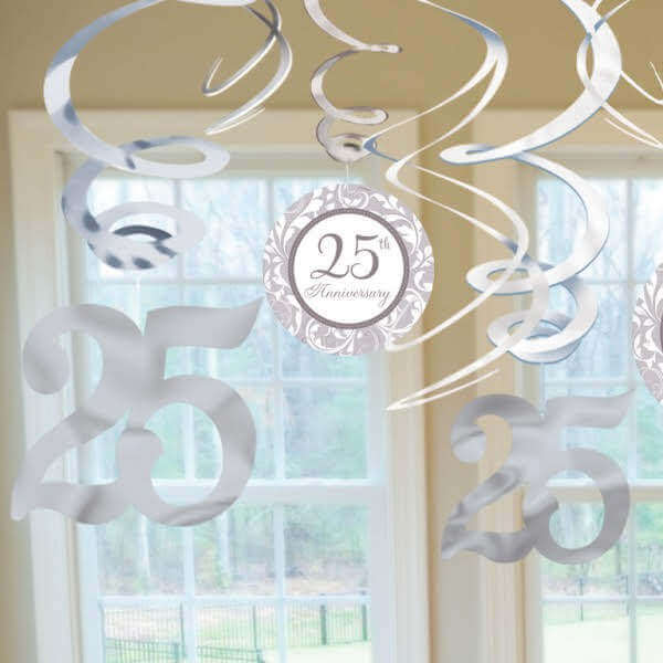 25th Anniversary Swirl Decoration