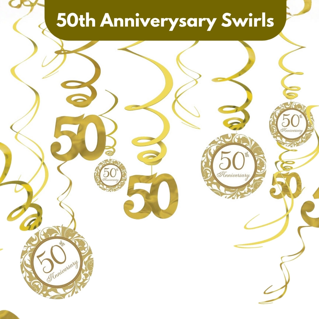 50th Anniversary Swirl Decoration