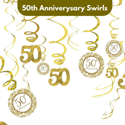 50th Anniversary Swirl Decoration