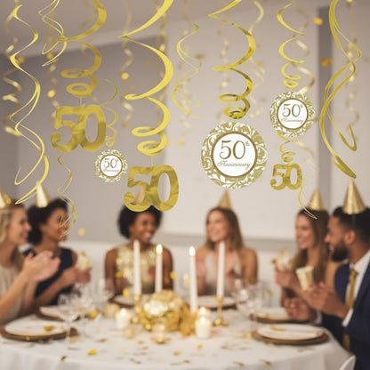 50th Anniversary Swirl Decoration