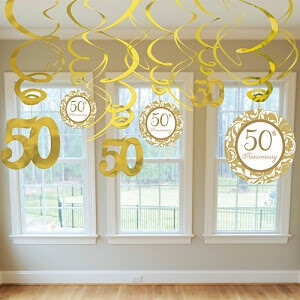 50th Anniversary Swirl Decoration