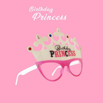 Birthday Princess Pink & White Party Sunglass - 1PC