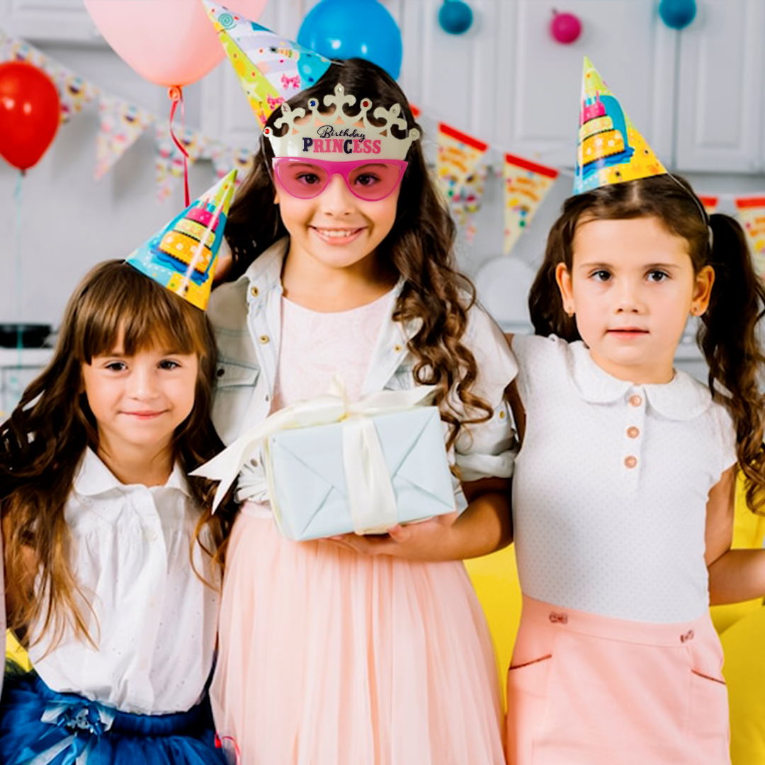 Birthday Princess Pink & White Party Sunglass - 1PC