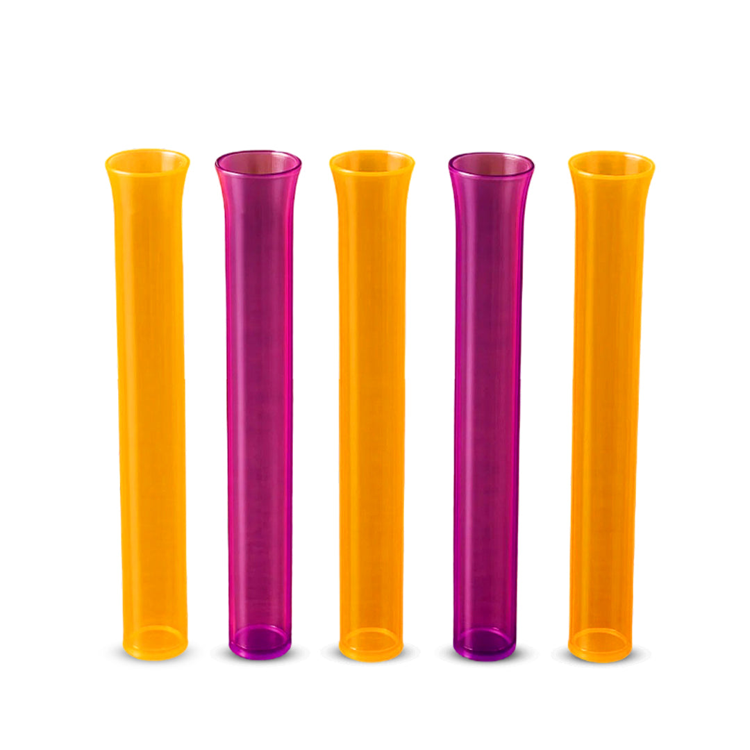 Test Tubes Neon Orange & Purple Set - 5PC