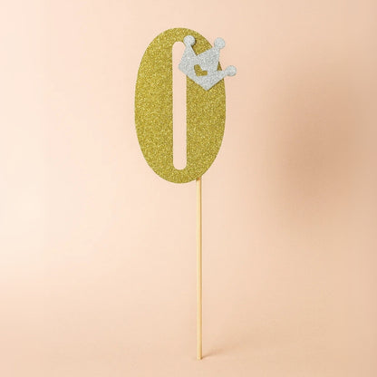 Number 0 Cake Topper - 1PC