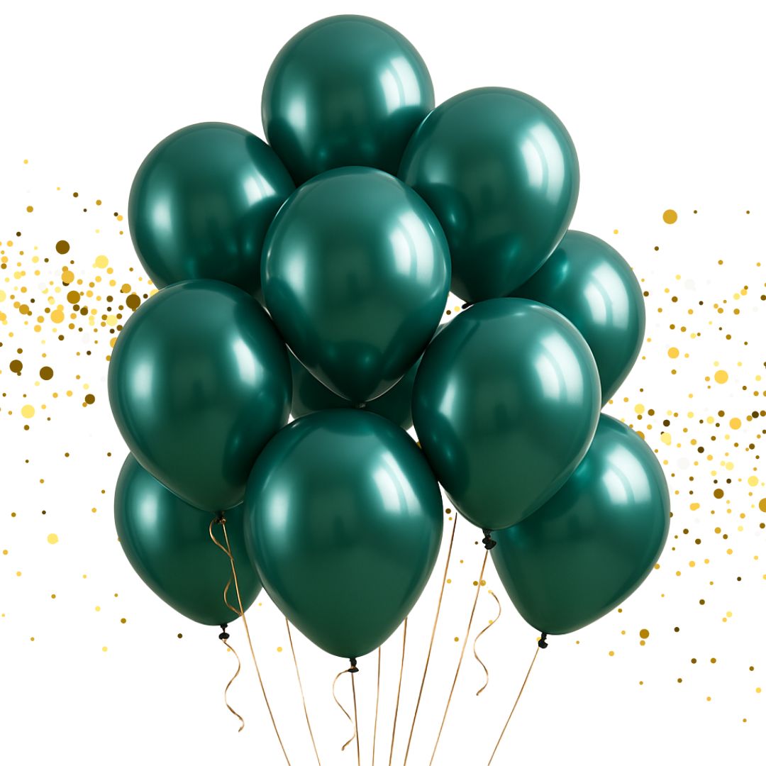 Green Chrome Balloon - 9 inches - 50PC