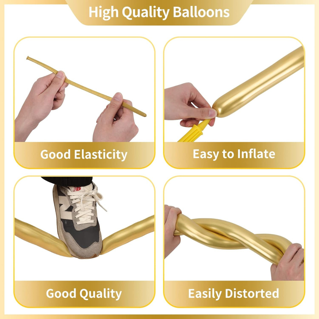 Chrome Gold BT Balloons - 50PC