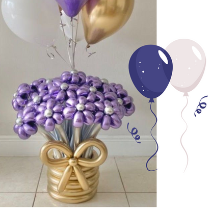 Chrome Purple BT Balloons - 50PC