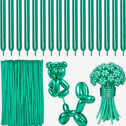 Chrome Green BT Balloons - 50PC