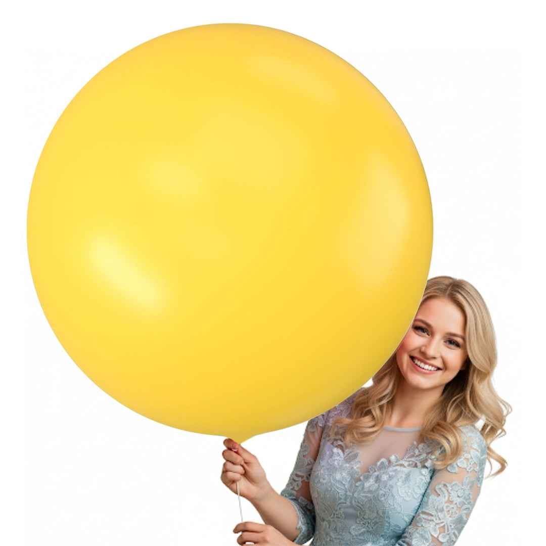 Macaron Yellow bladder Latex/ Rubber Balloon - Helium Quality - 36 inches - 1PC