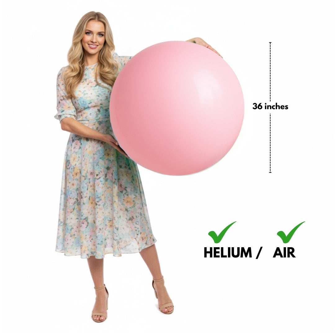 Macaron Pink Bladder Balloon - 36 inches - 1PC