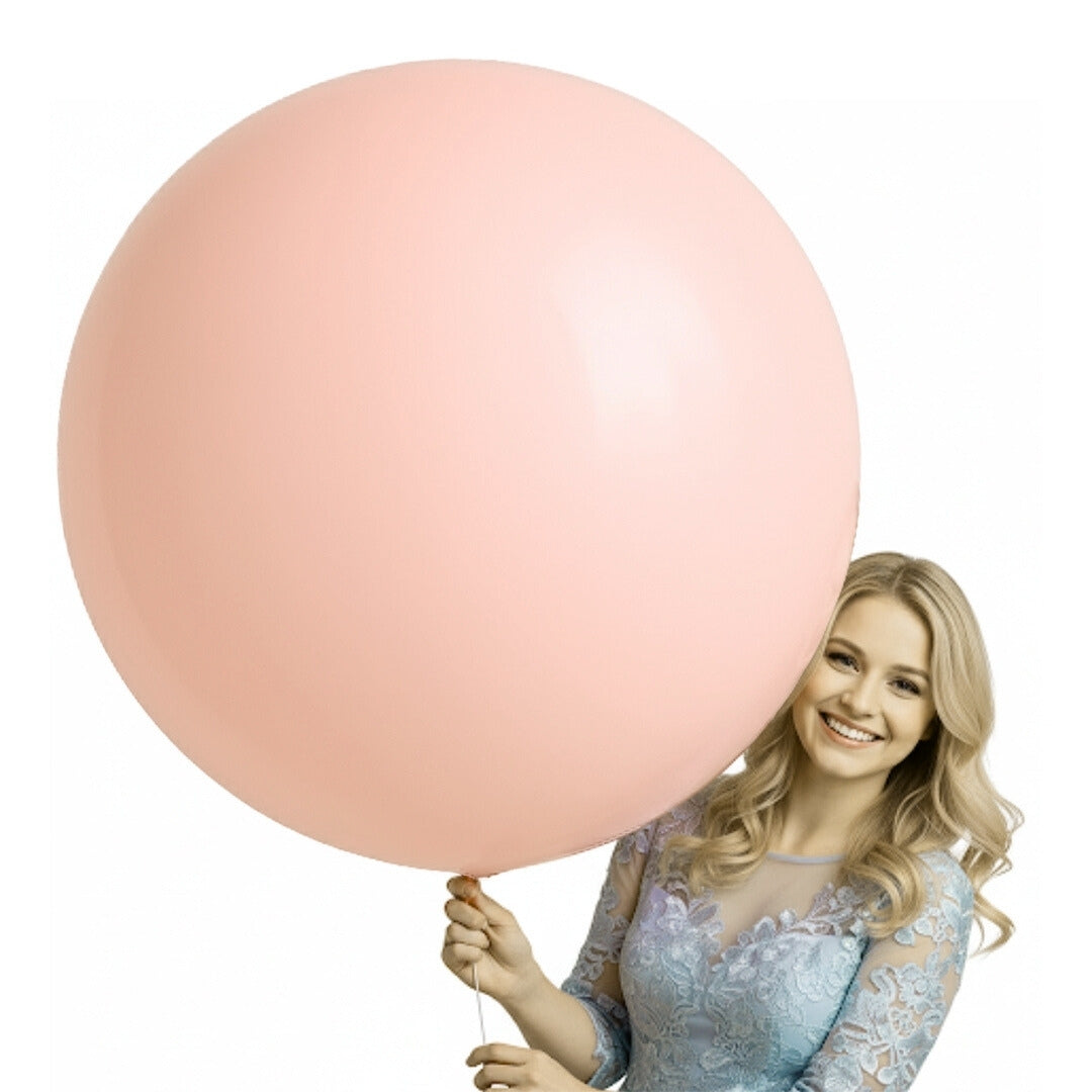 Macaron Peach bladder Latex/ Rubber Balloon - Helium Quality - 36 inches - 1PC