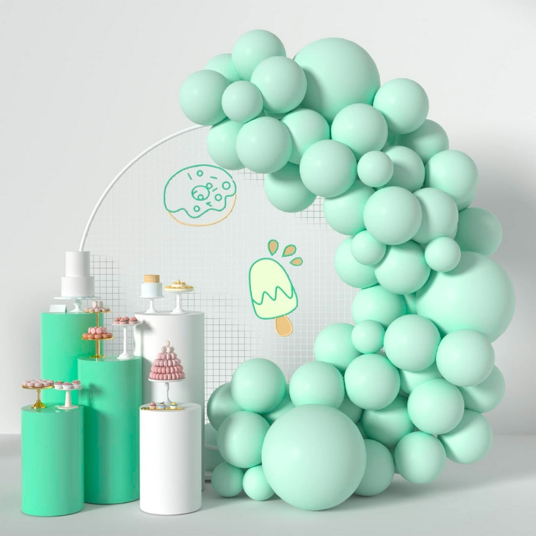 Macaron Sea Green bladder Latex/ Rubber Balloon - Helium Quality - 36 inches - 1PC