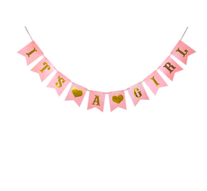 It's A Girl Flag Banner - Over 9 FT