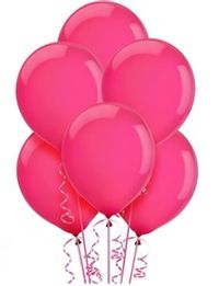 Hot Pink Latex Balloons 12"-10ct