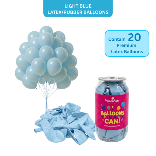 Light Blue Latex Balloons 10" - 20PC