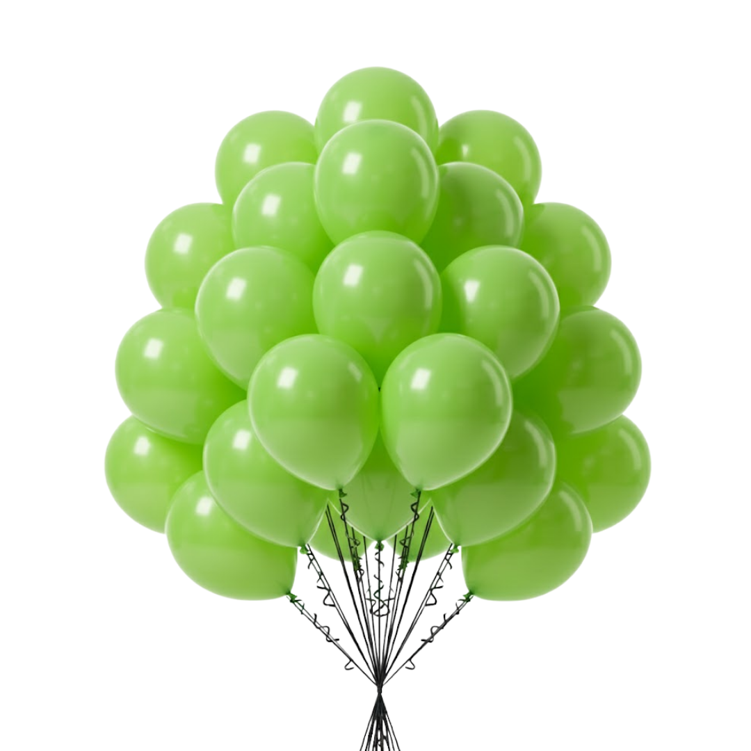 Light Green Latex Balloons 10" - 20PC