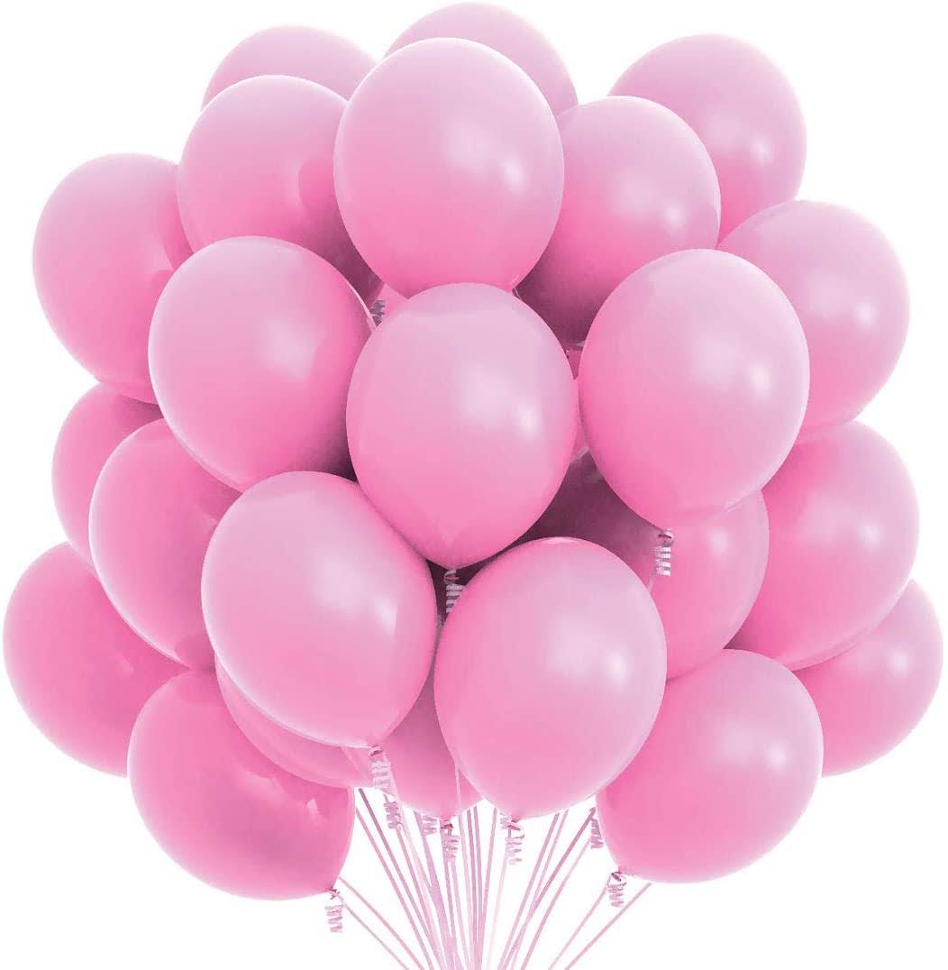 8" Pink Latex Balloon - 20ct