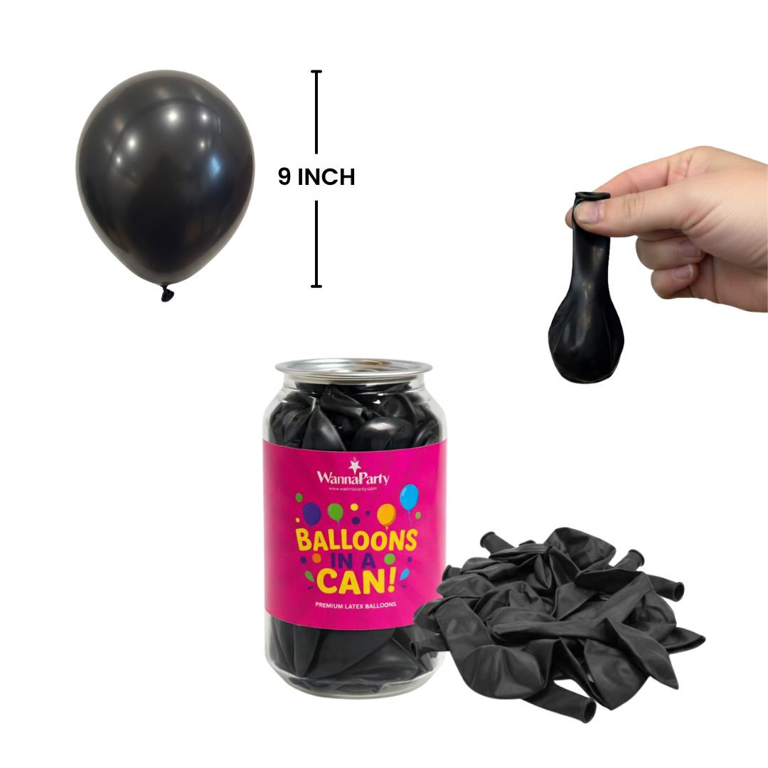 Black Latex Balloons 10" - 20PC