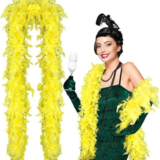 Feather Boa Yellow