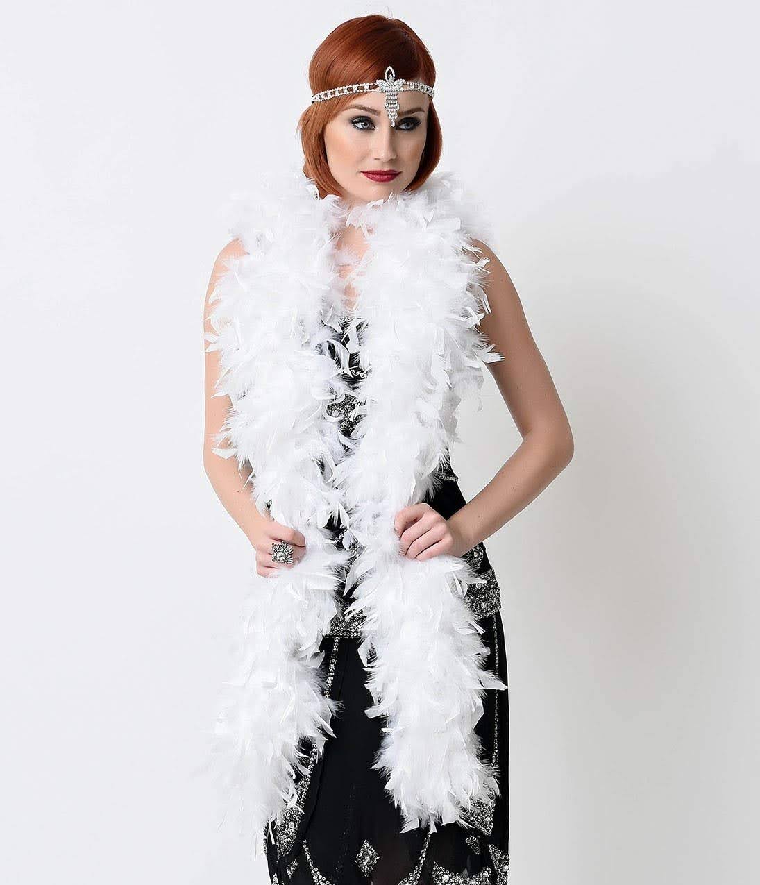 Feather Boa White