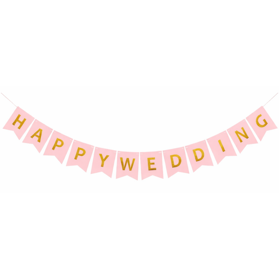 Happy Wedding Banner - Over 9FT
