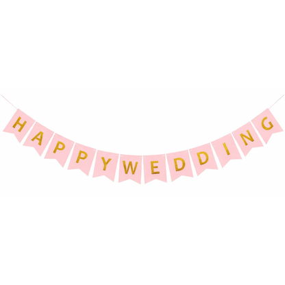 Happy Wedding Banner - Over 9FT