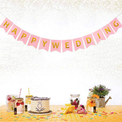 Happy Wedding Banner - Over 9FT