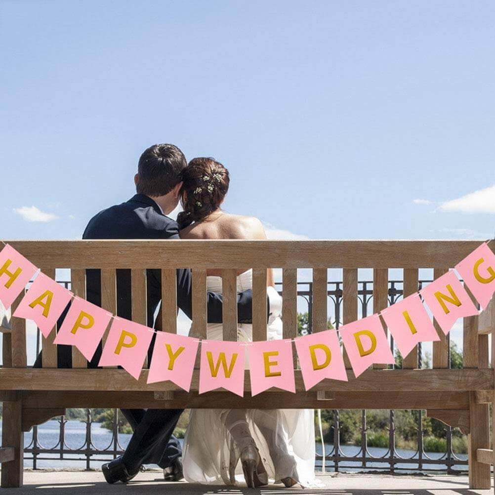 Happy Wedding Banner - Over 9FT