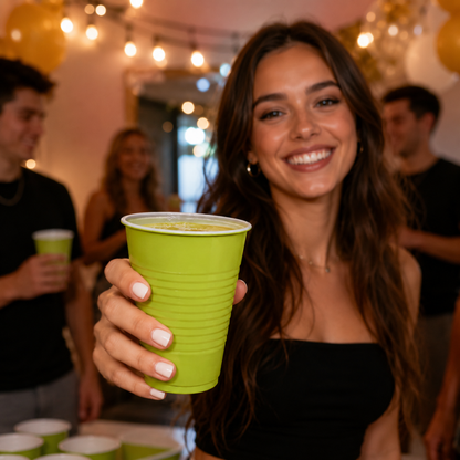 Beer Pong Cups Green - 20PC