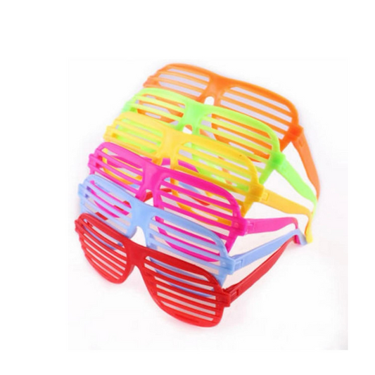 Bright Round Shutter Shades in Assorted Colors for Kids Party Favors - 6PC