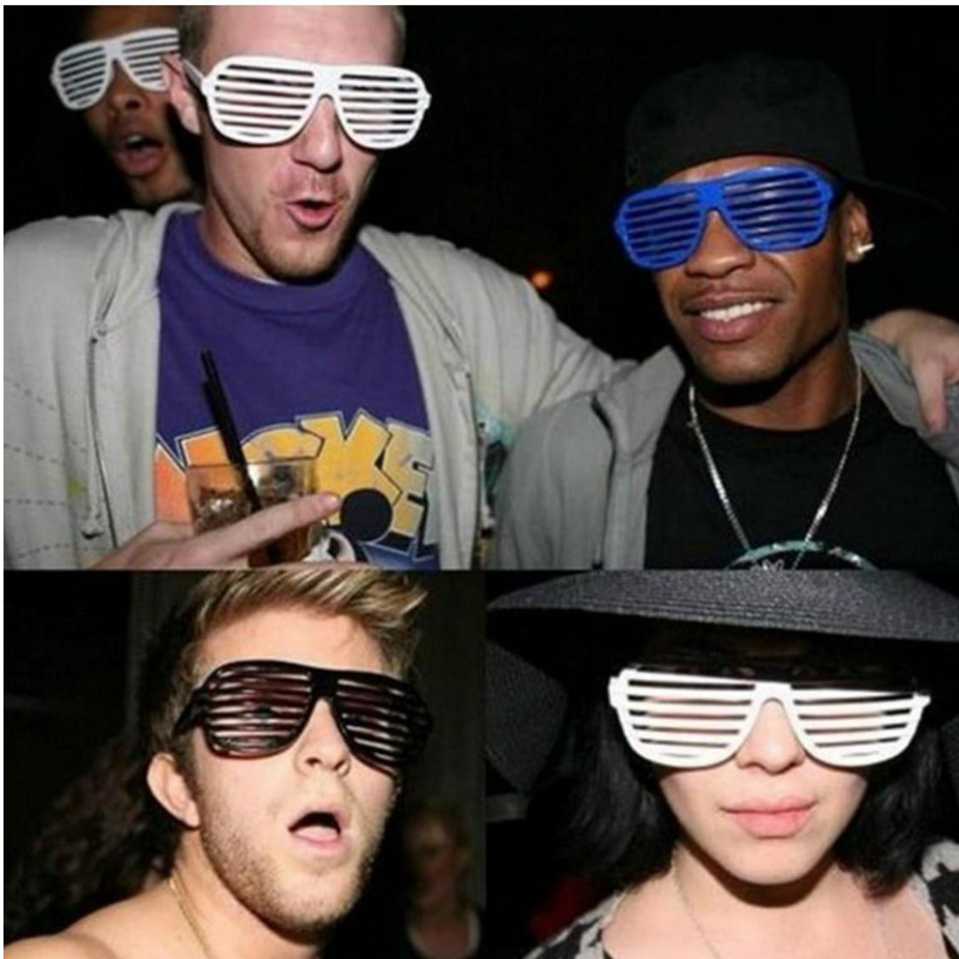 Bright Round Shutter Shades in Assorted Colors for Kids Party