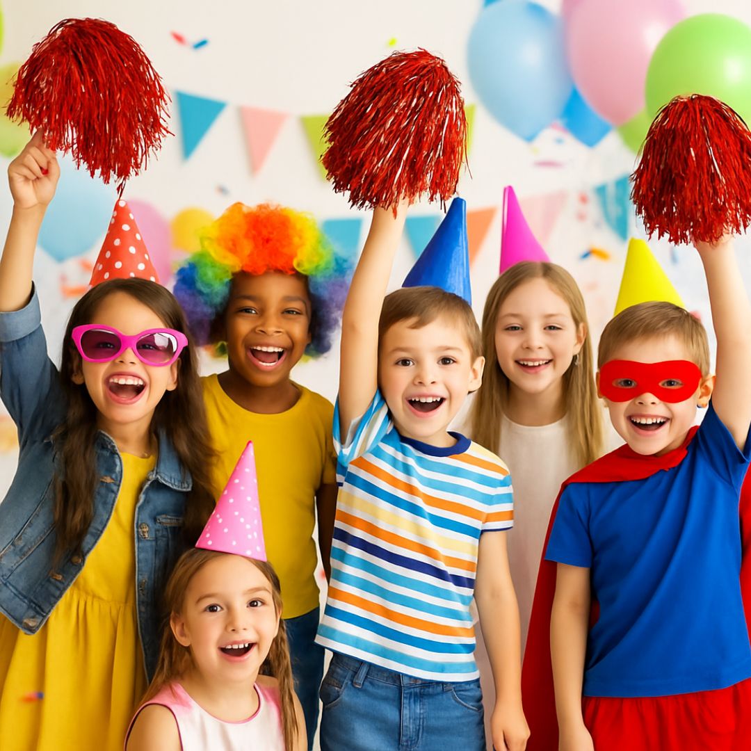 Cheerleader Pom Poms Red